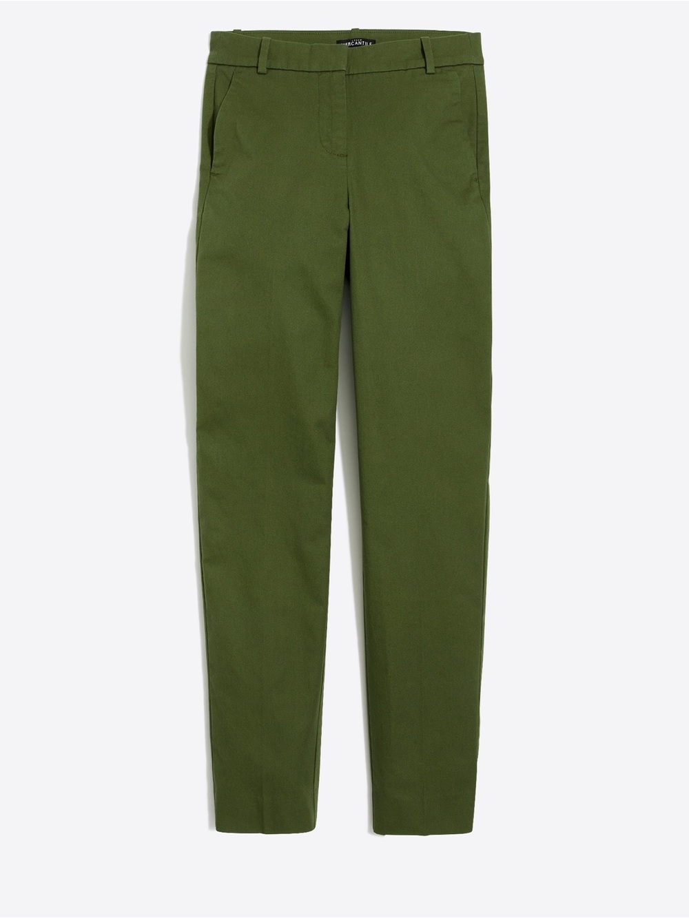J.Crew Mercantile Effortless Slim Crop Chino Pant - Olive Moss Green - NEW 10